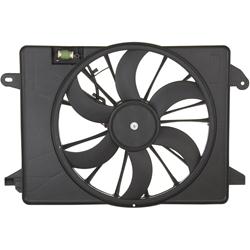 Spectra Radiator Single Electric Fan 09-up LX, Challenger - Click Image to Close